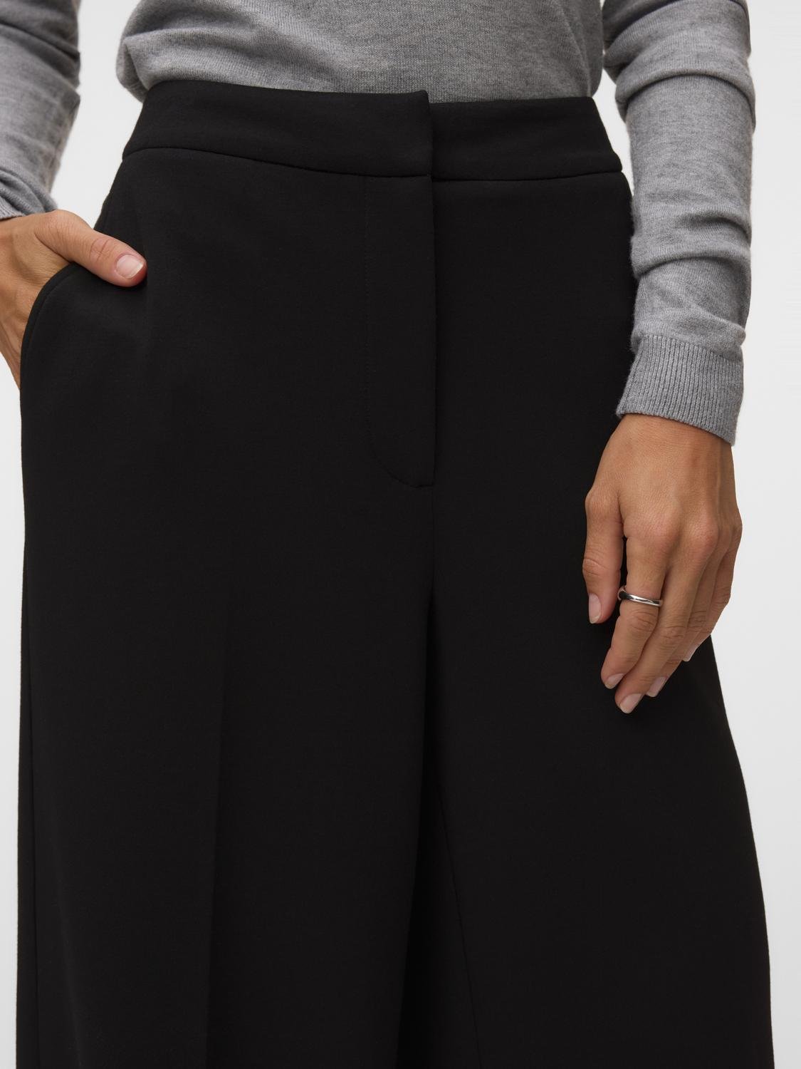 VMBELLIS Trousers - Black - VERO MODA & VILA Bergvik